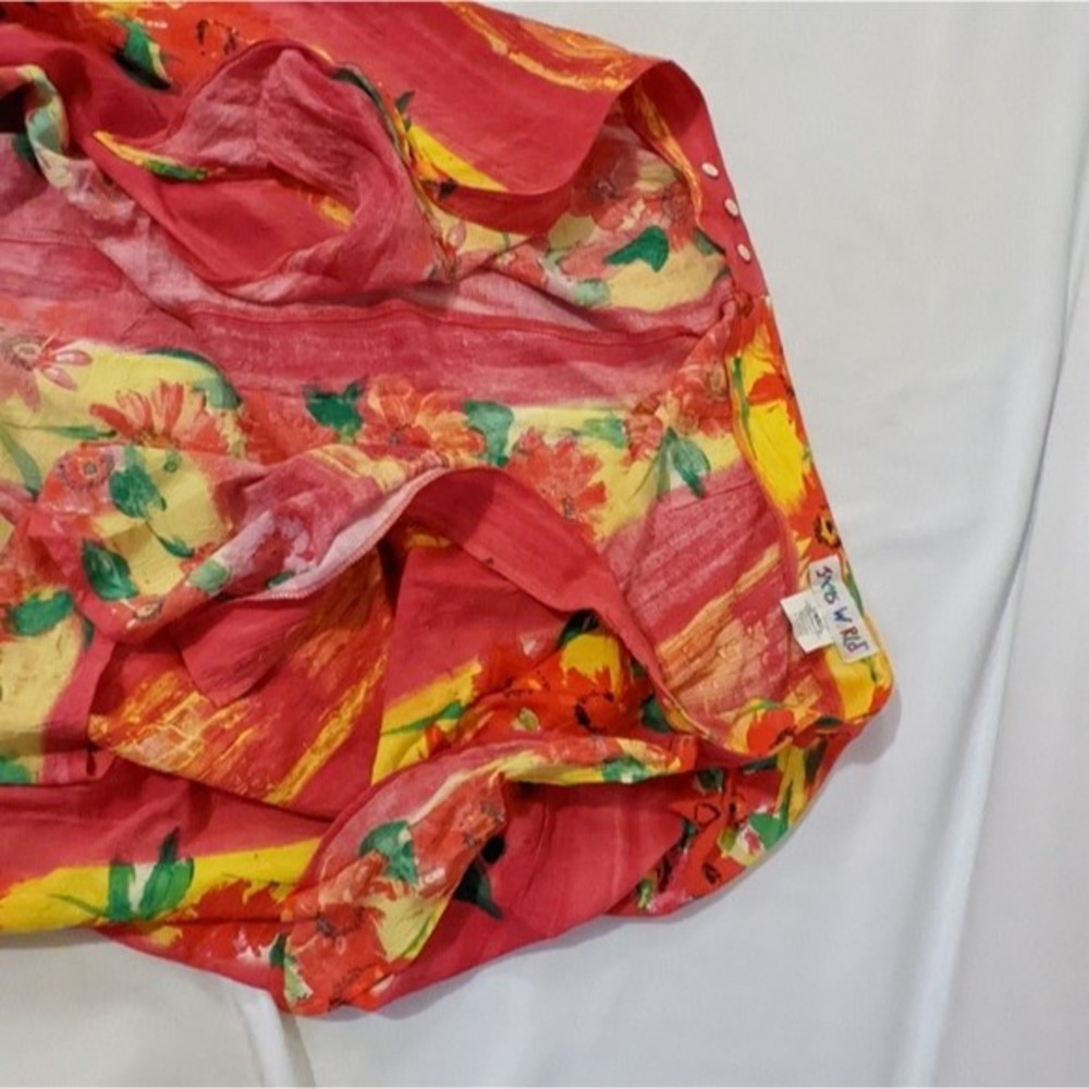 JAMS WORLD Tie Wrap Maxi Fida Fire Daisy Skirt - Picture 4 of 12